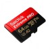 SanDisk Extreme PRO 64GB 200mbps microSDXC UHS-I Memory Card with Adapter (SDSQXCU-064G-GN6MA)